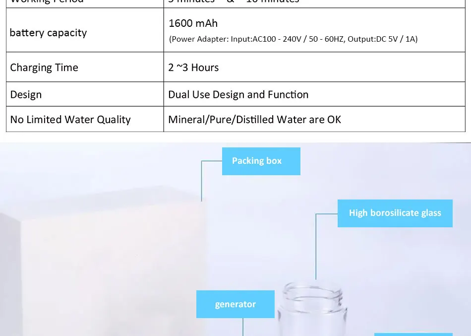 Горячие продажи Макс 3300PPB высокой концентрации водородный водонагреватель с Dupont N324 PEM мембраны водорода бутылки воды