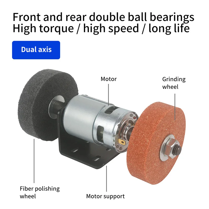 Small grinding machine Electric Grinding Wheel Sharpener 775 Motor Grinder Polishing Accessories for DIY Jade Jewelry 4