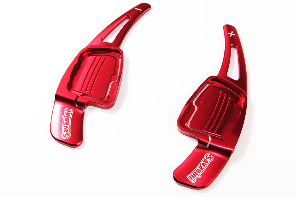 tommia 2pcs Steering Wheel Aluminum Shift Paddle Shifter Extension For Audi Q7- Car-styling