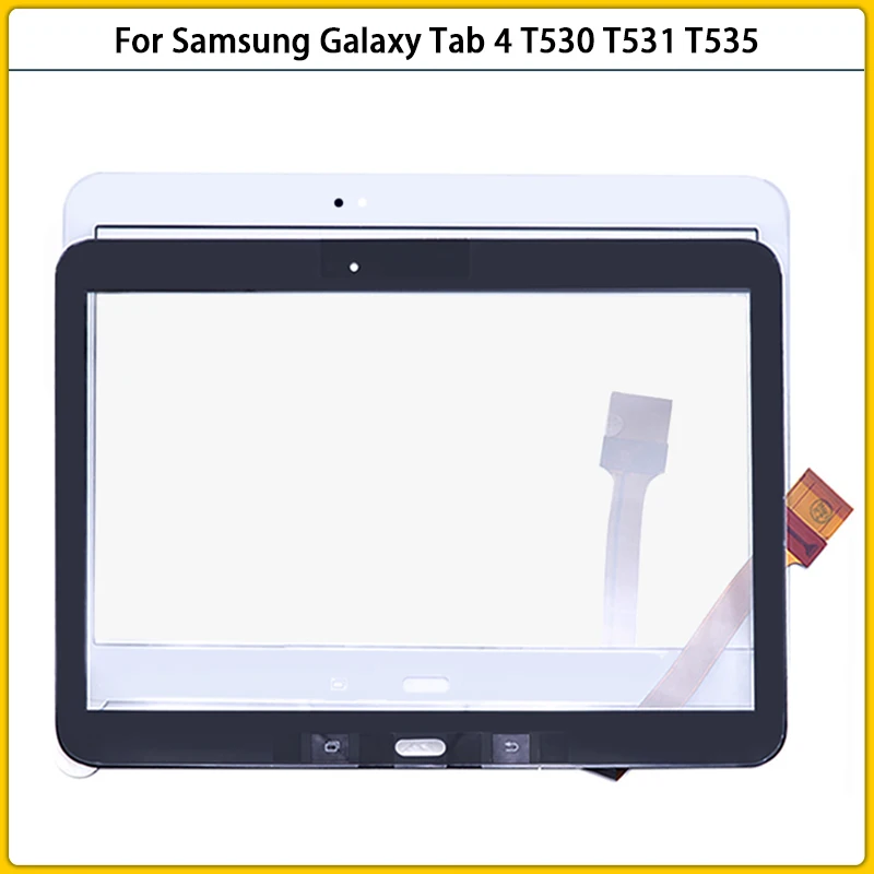 Mejor vendedor  Pantalla táctil de 10,1 pulgadas para Samsung Galaxy Tab 4, SM-T530, T531, T535, Panel táctil, Sensor de digitalizador, lente de cristal frontal, novedad lnKyWQBe