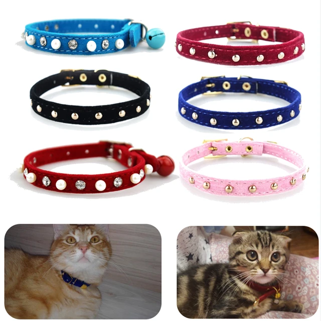 LV Inspired Print Cat Collar Duo with Blue – ComfortforCreatures