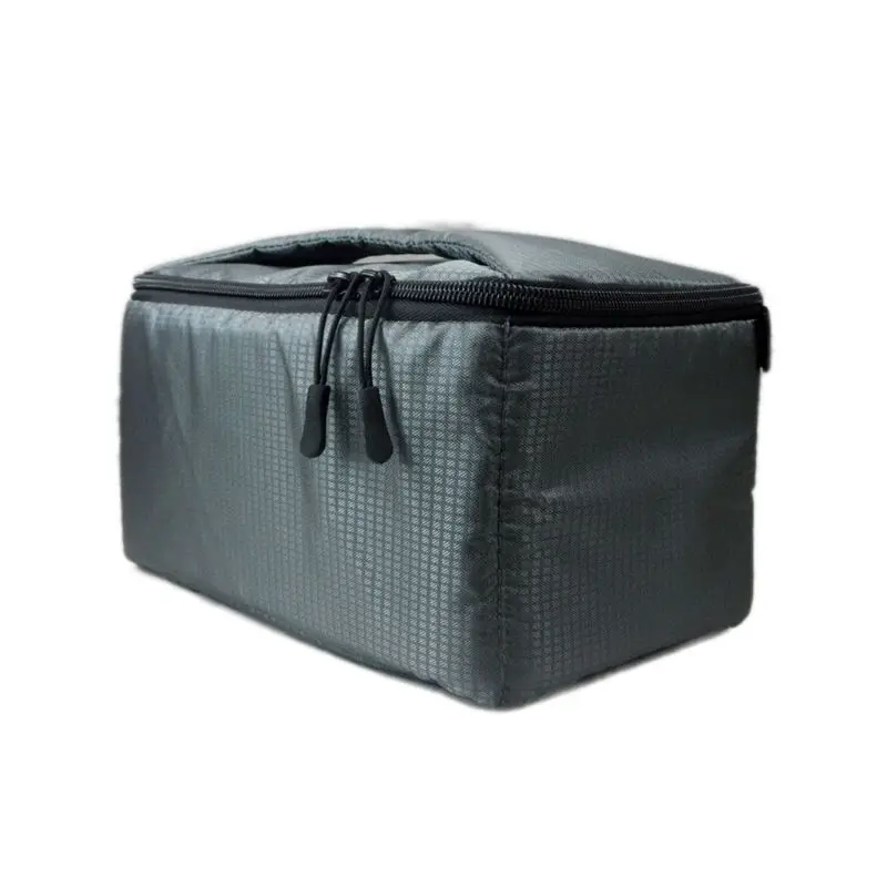 Темно-серый Новая Универсальная Водонепроницаемая Нейлоновая Сумка Большая вместительная сумка для хранения камеры чехол для переноски для DSLR объектива камеры аксессуары для фотосъемки - Цвет: Темно-серый
