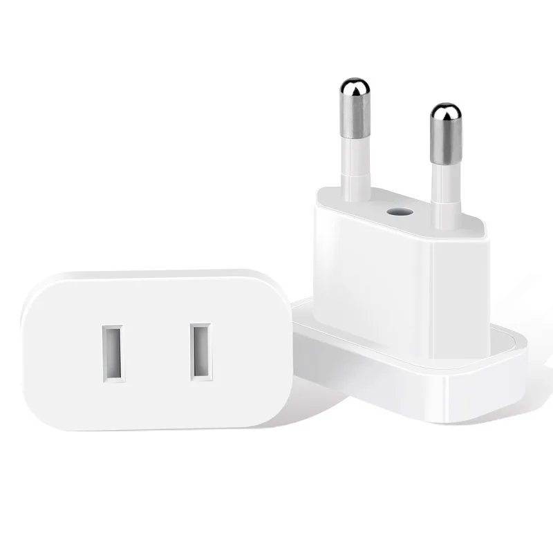 4.8mm US To EU Plug Adapter CN Euro Europe Converter Socket With Protection Door AC Power Travel Charger Plugs | Электроника