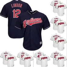 Мужчины Кливленд Майкл Брэнтли Джейсон Kipnis Corey Kluber Edwin Encarnacion Jose Ramirez Francisco Lindor Trevor Bauer Jersey