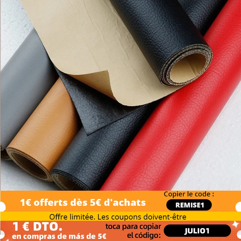 50x137cm Self Adhesive Leather Fix Repair Patch Stick-on Sofa Repairing Subsidies Leather PU Fabric Stickers Patches Scrapbook