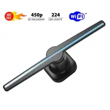 3D Голограмма рекламный вентилятор для проектора светильник магазин дисплей голографический светодиодный голограмма wifi настенные фото-картины под заказ видео 224 лампа из бисера