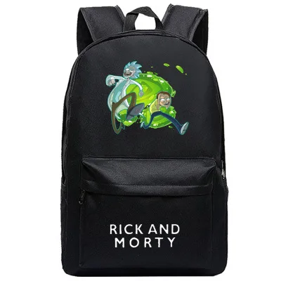 Женский мультяшный рюкзак аниме Рик и Морти Рюкзак Школьные сумки Подростковая сумка для ноутбука сумка для книг мужские дорожные сумки