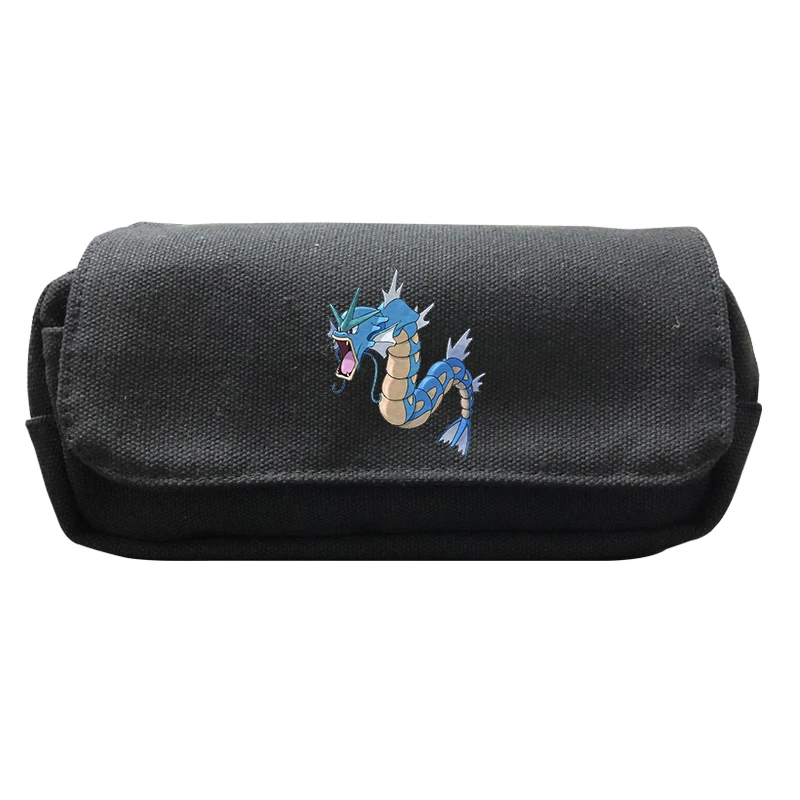 Черный чехол для карандашей Mochila Pokemon, детская косметичка, сумка для хранения для мальчиков, большая емкость, Пикачу, коробка для макияжа, школьные принадлежности - Цвет: 45