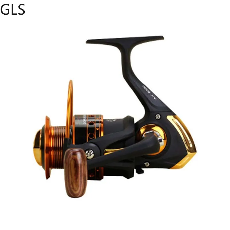 2023 NEW GLS Fishing Reel AX 1000-9000 Wooden Grip 5.5:1/5.2:1/4.1:1  Spinning Reel Carp Fishing For Saltwater - AliExpress