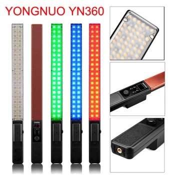 

YONGNUO YN360 Pro LED Video Light RGB Full Color CRI95+ Max. 2560LM for Studio Outdoor Photography & Video Recording
