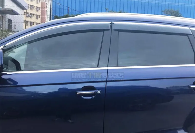 CEYUSOT, 4 шт., для солнцезащитного козырька, новинка, Audi Q7, оконный дождевик, защита от солнца, накладка,-, оконный козырек, Q7, аксессуары