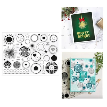

2020 New Metal Cutting Dies Cut and Clear Stamps Scrapbooking Mix Match Circles Embossing Frames Card For Craft Paper Making Set