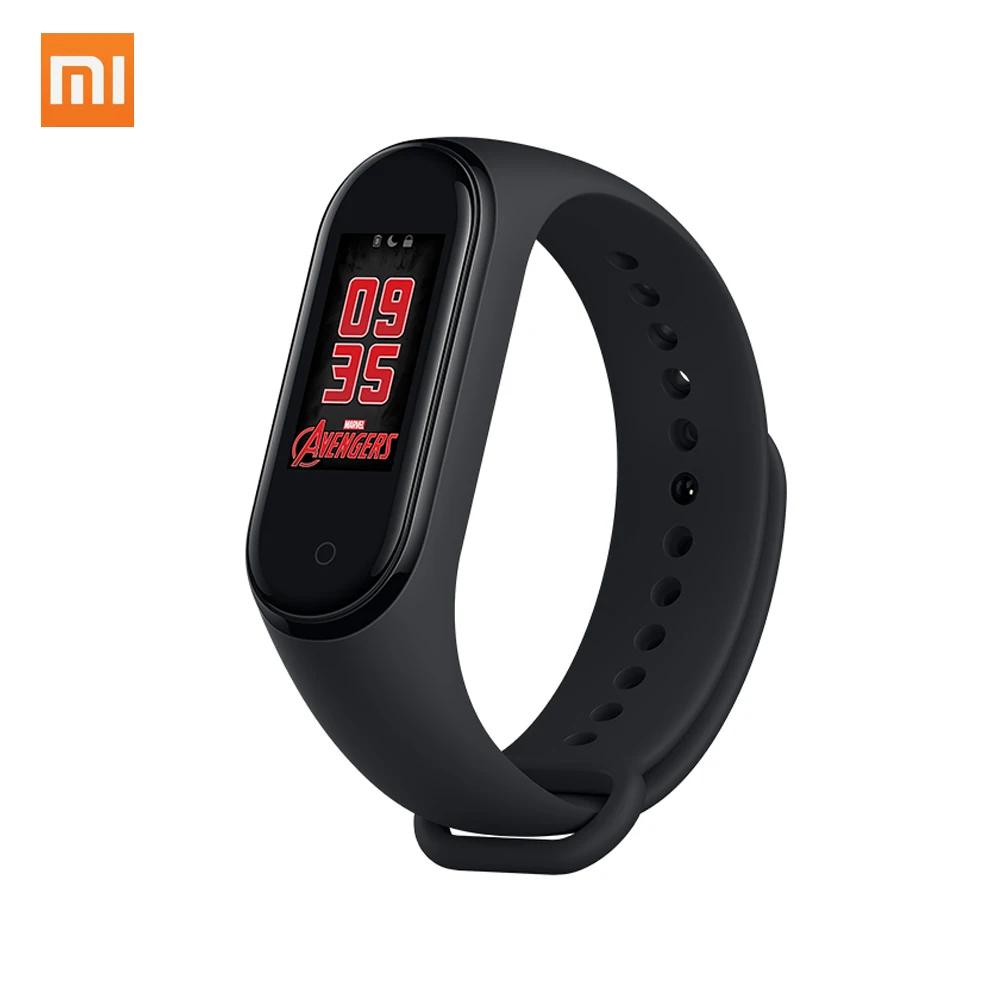 Xiaomi Mi Band 4 новейший музыкальный умный Браслет фитнес-трекер для измерения сердечного ритма 0,9" цветной AMOLED экран BT 5,0 браслет
