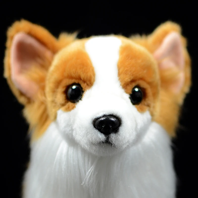28cm Standing Corgi Dog Cute Toys Puppy Mini Figurine Model Realistic Resin