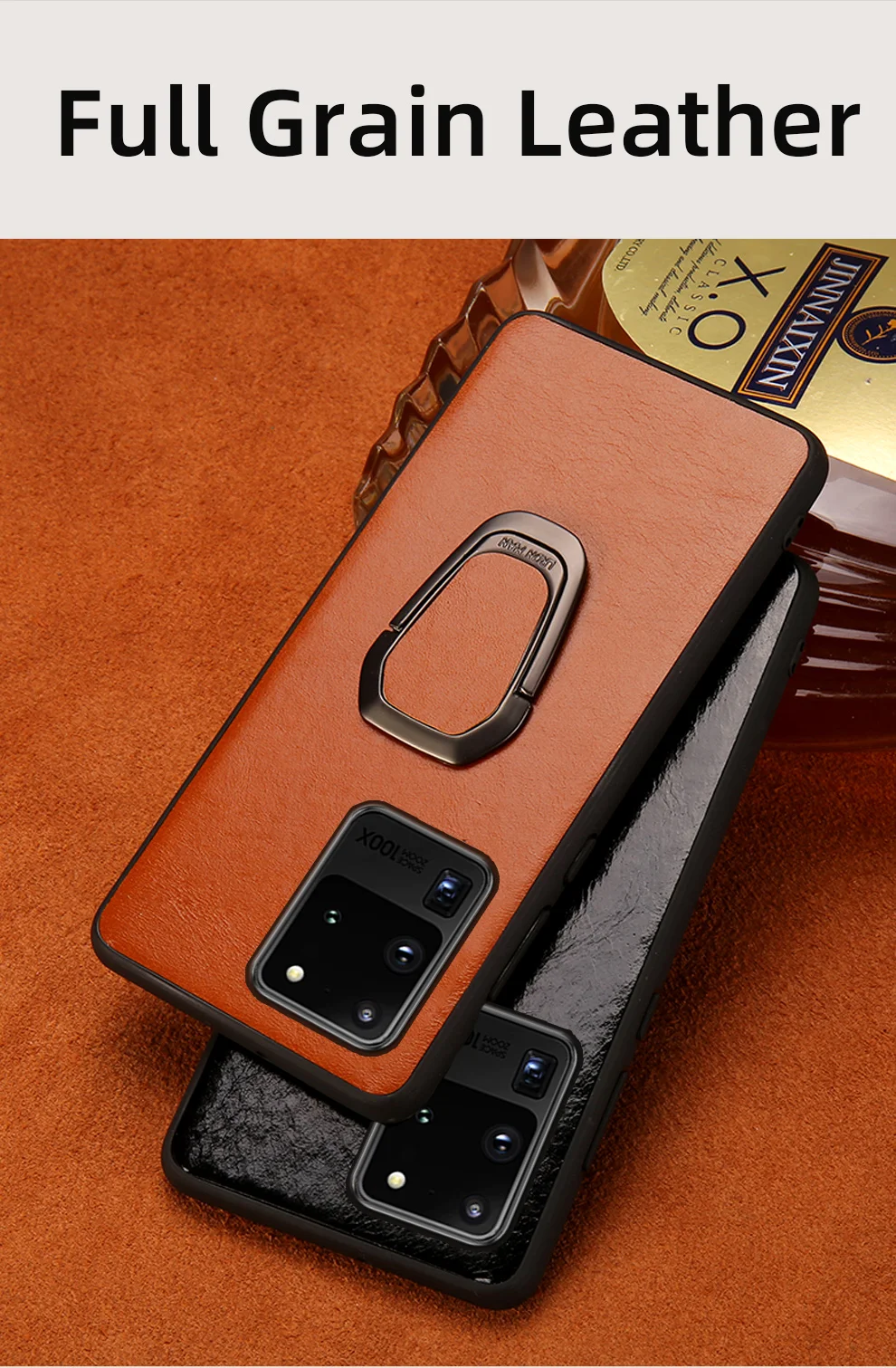 Luxury leather Magnetic Case For Samsung Galaxy Phones