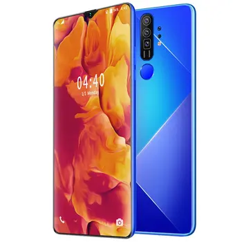 

M60 + 6.7 Water Drop Screen 2 + 16GB True Fingerprint Mobile Phone Facial Recognition Battery 4800mAh Android 10.0 Smart Phone