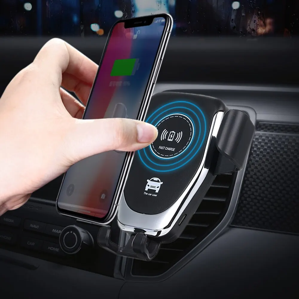 10W Car Charger Holder Qi Wireless Charger For iPhone XS Max X XR 8 Fast Charging Air Vent Phone Holder For Samsung Note 9 S9 S8