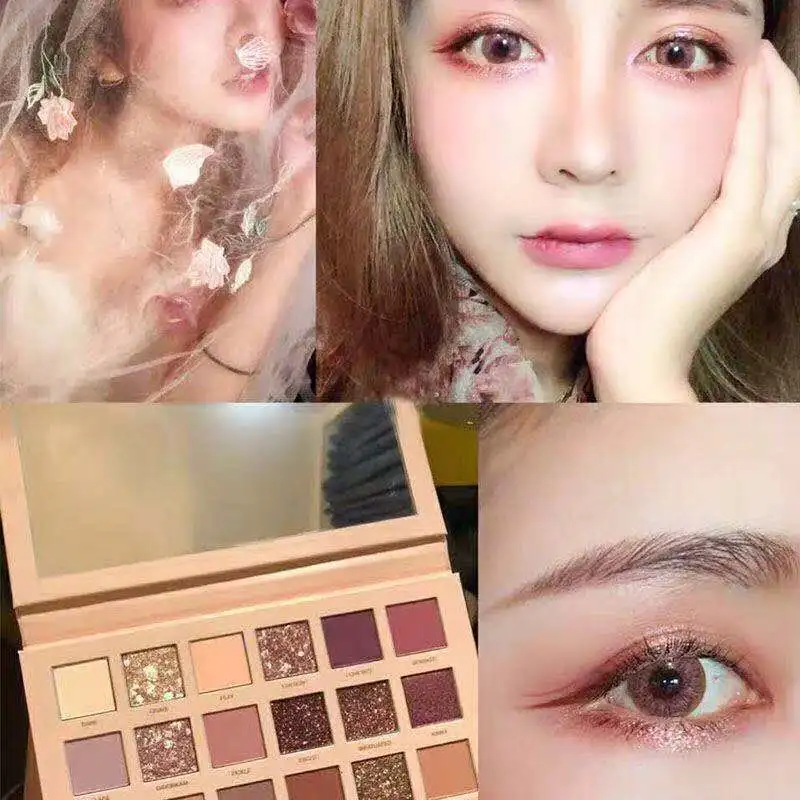 

18 Color Eye Shadow pallete Make-up Flash Powder Pearl Matte Beauty Makeup Eyeshadow Compact Plate