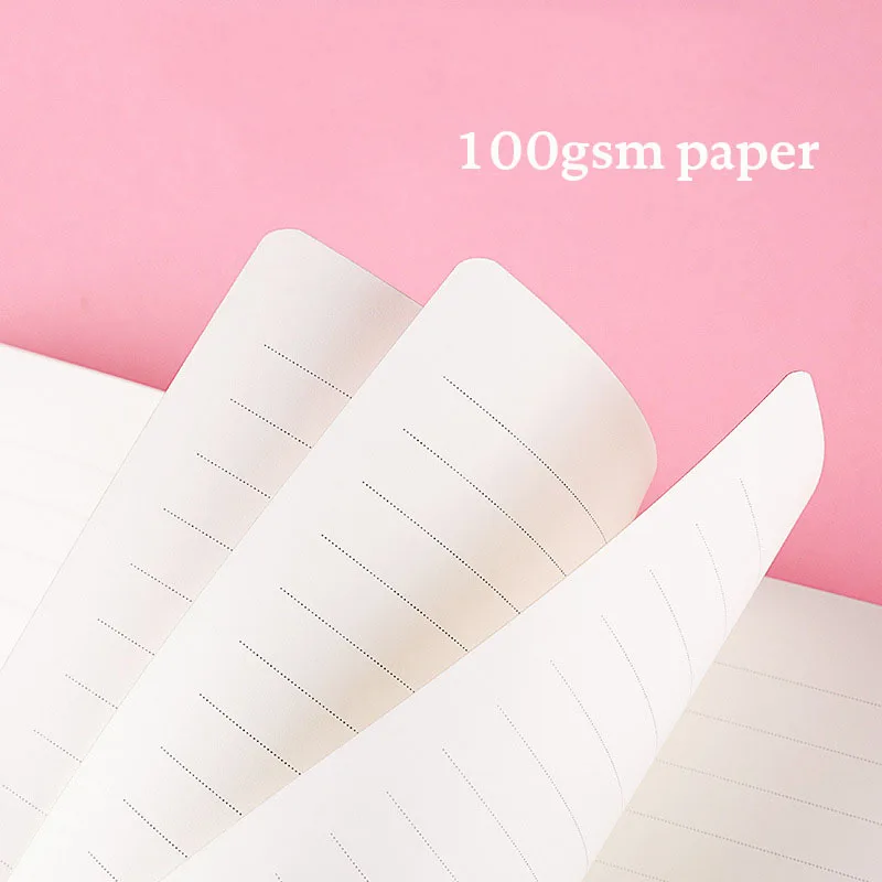 B6  노트 하트 잠금 장치가 있는 통치 저널 줄 일기