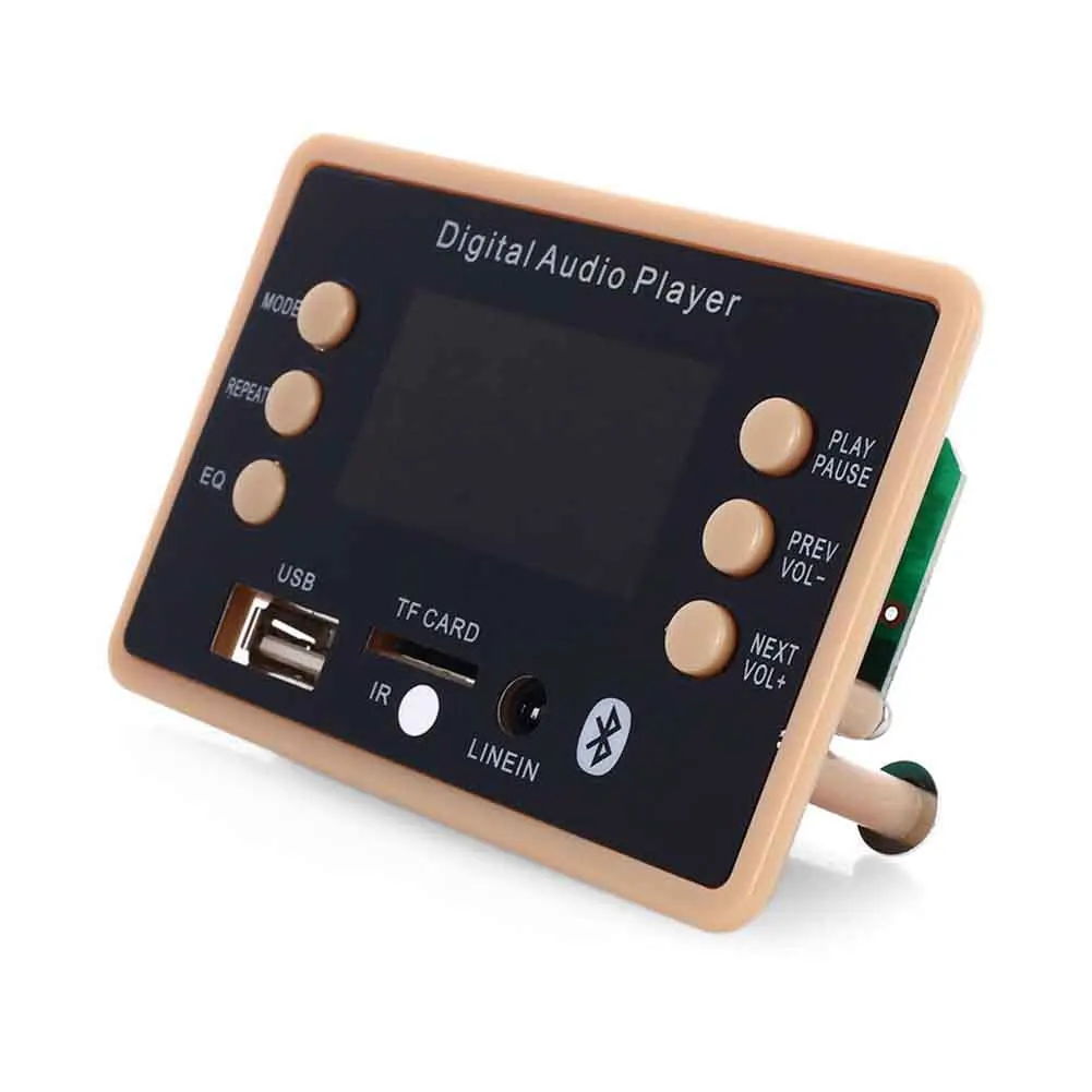 DC 12V Electronic WAV WMA Bluetooth 5.0 MP3 Decoder Board FM Radio Digital Display Module USB Port Professional Car Audio TF | Автомобили