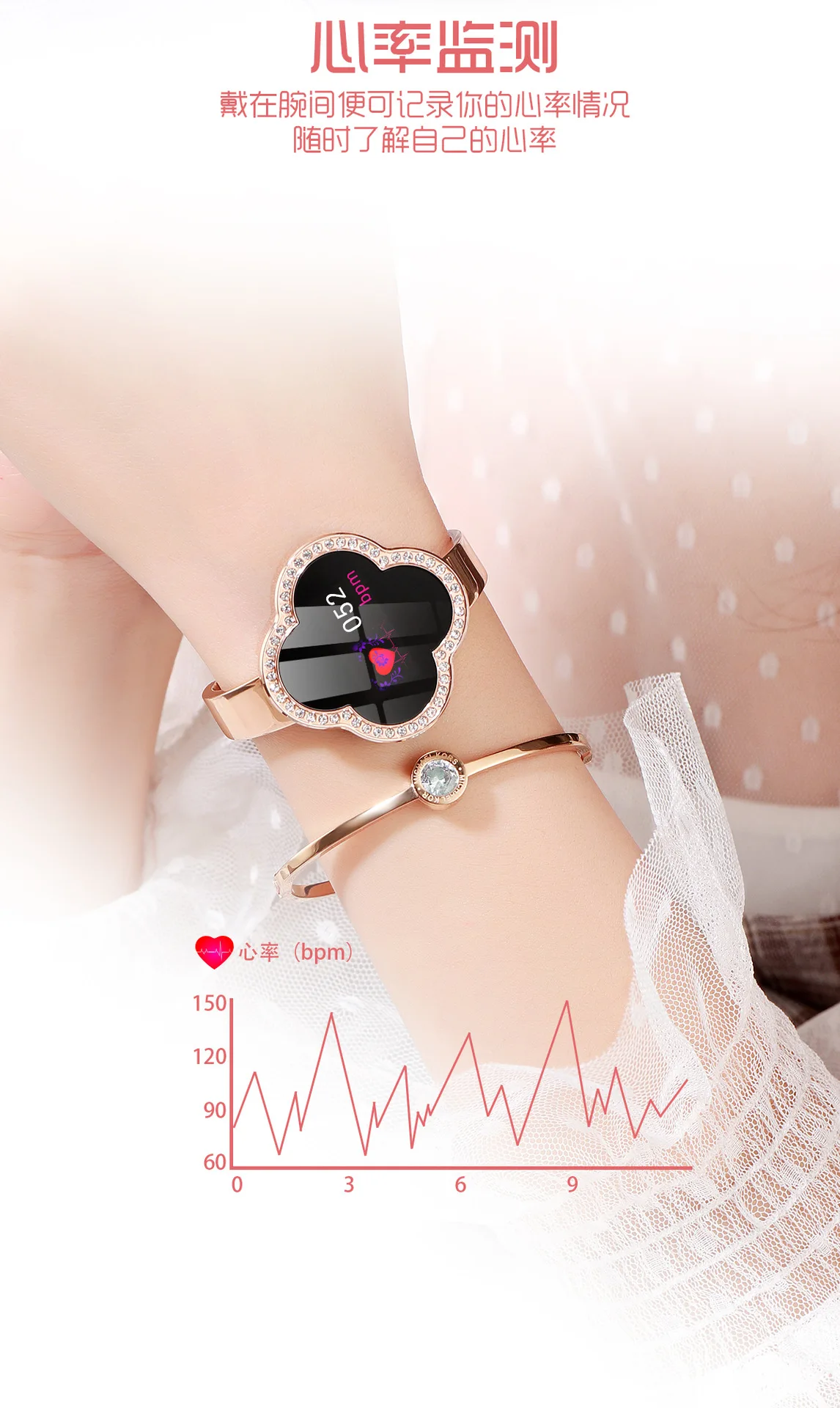 S6 женский цветной экран, умный Браслет, пульсометр, кровяное давление, контроль кислорода в крови, мульти режим движения, дистанционное управление, Phot