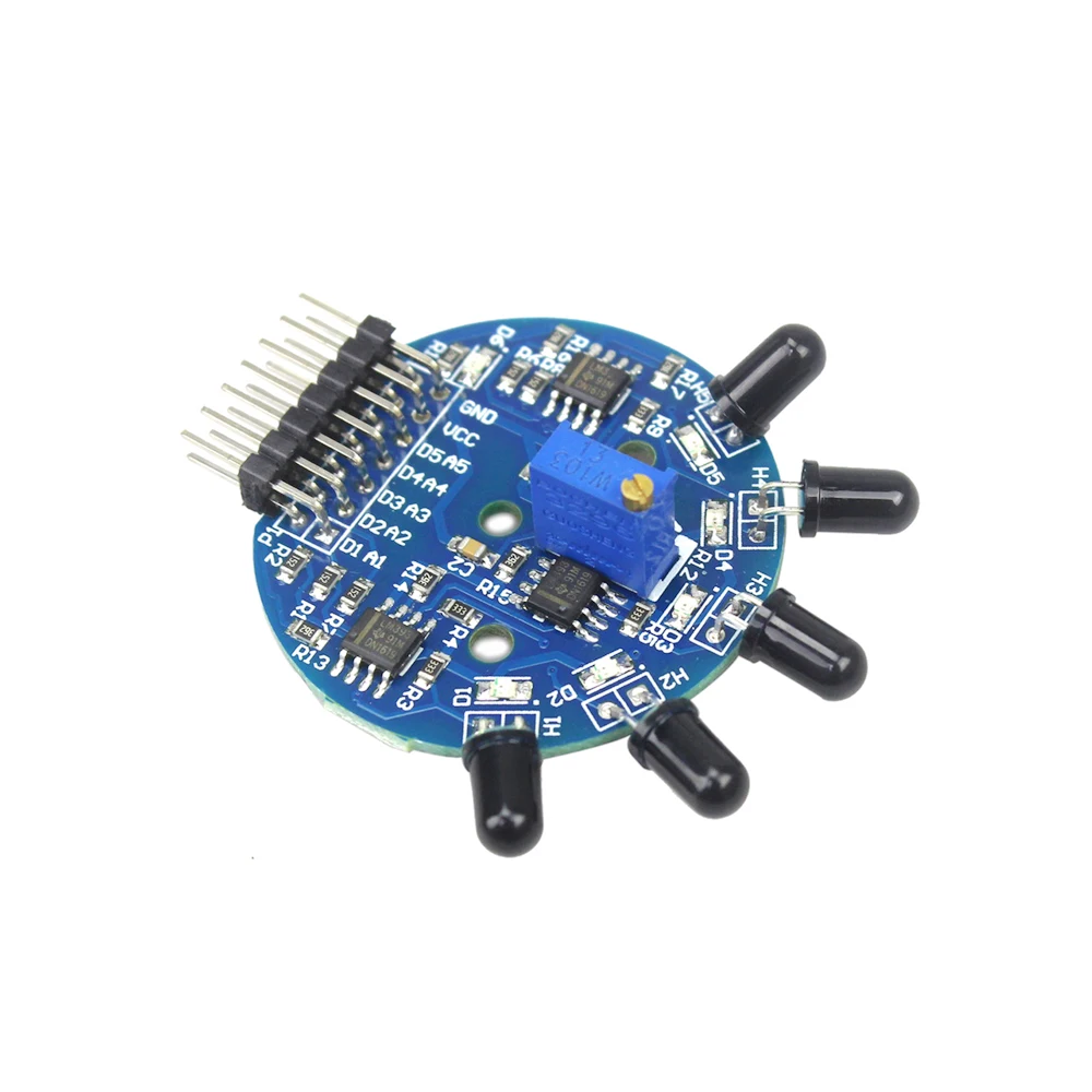 5 Way Flame Sensor Module Digital Analog Signal Dual Output Fire Detection Sensor Module for Arduino image_1