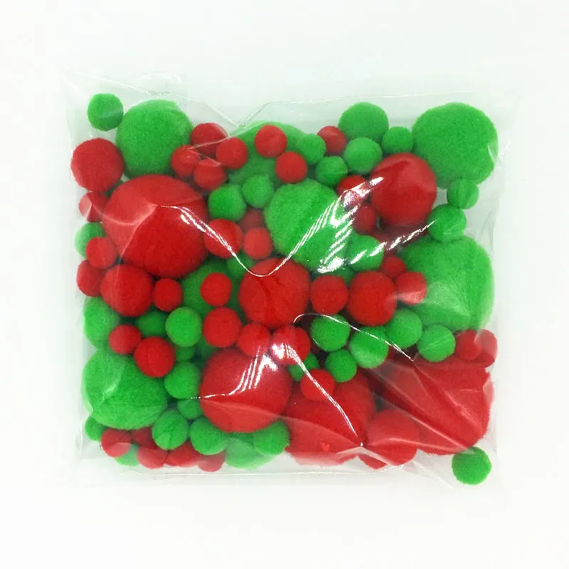 Craft Supplies Pom Poms Craft Supplies Fluffy Ball Accessories 8mm To 30mm 20g Multi Size Mix Colors Pompom Fur Craft DIY Soft Pom Poms Balls Wedding Decoration Glue on Cloth