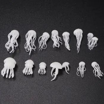 

16 Pcs/set Epoxy Filling Material Crystal Ocean Resin 3D Mini Jellyfish Modeling
