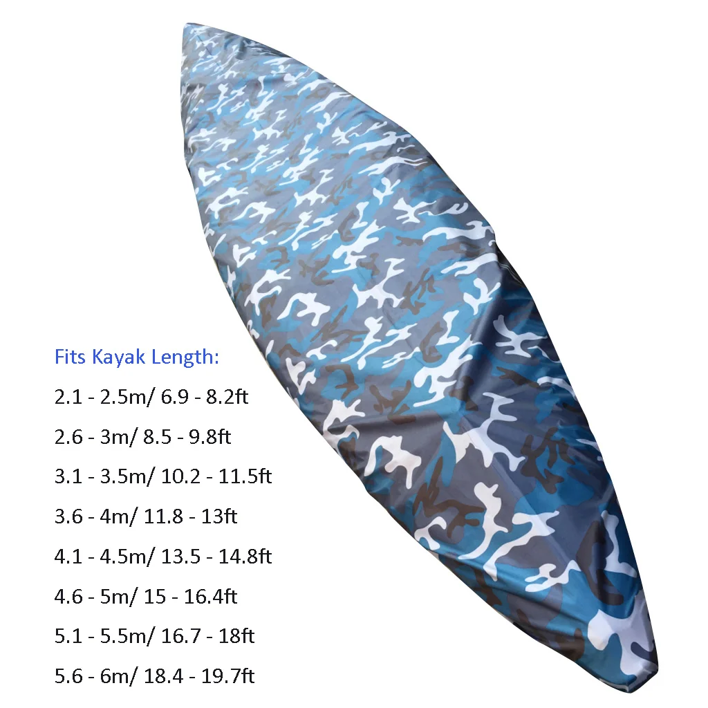 Boat Cover Fishing Boat Cover 6.9ft-19.7ft Waterproof Storage Dust Cover Shield for Kayak / Canoe Boat