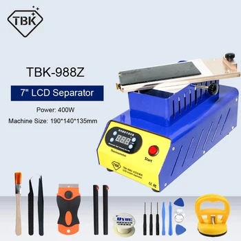 

TBK 7" LCD Screen Separator Built-in Double Vacuum Pump Rotary Heating Platform For iphone Samsung Edge Curved Screen Separation