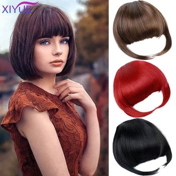 

XIYUE Fake Bangs Wig False Fringe Clip on Fringe Bangs Black Brown Blonde For Adult/Young Women Hair Accessories