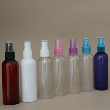 

10pcs Transparent Plastic Perfume Atomizer 120ml Empty Spray Bottle Makeup Refillable Bottle Travel Split Bottle Random Color