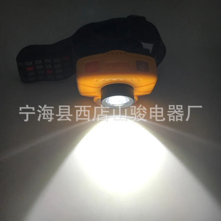 3W Cree White Light+ 2 Red LED Aluminium Alloy Sensing Fishing Headlights Night Fishing Wear Bait Lamp 3 X AAA