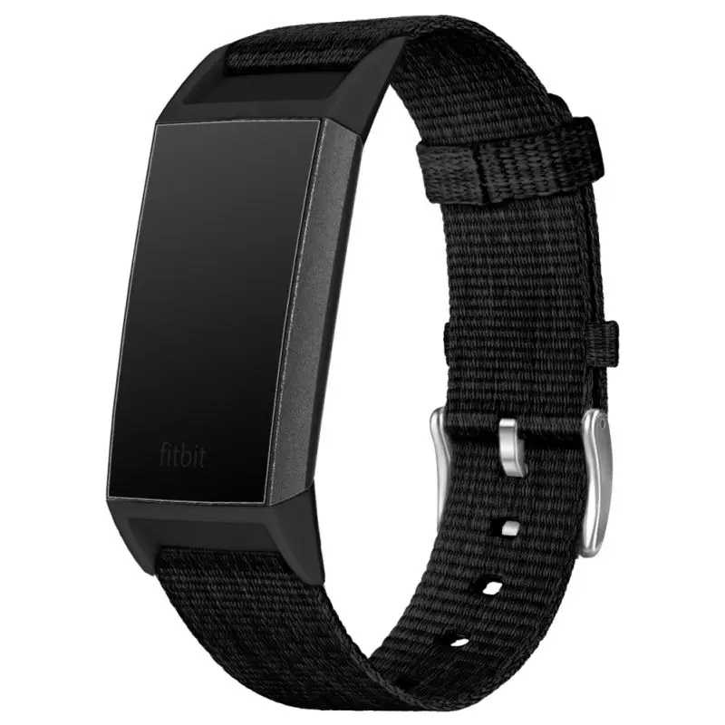 Простой сменный Браслет нейлоновый холст спортивный ремешок для Fit bit Charge 3 9 цветов наручный ремешок прочный