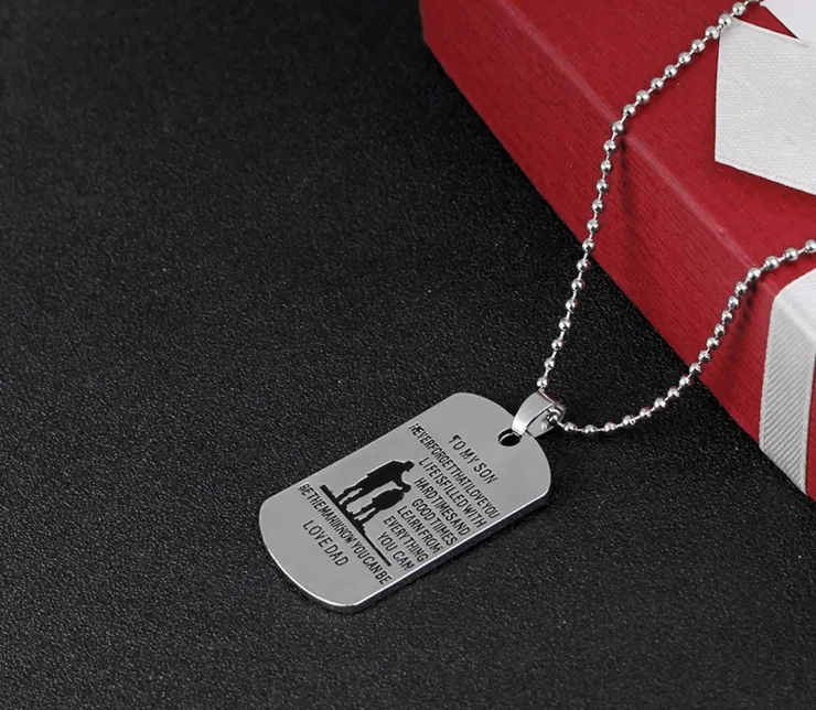 Европа и Америка, AliExpress,, аксессуары для моего сына, Отца и Сына, семья, теплое английское ожерелье с надписью