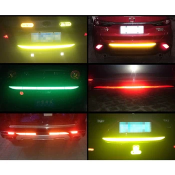 

90cm Car Stickers Tailbox Reflective Sticker Vehicle Sticker Anti-collision Warning Strip Night Lighting Luminous Tapes For Cars