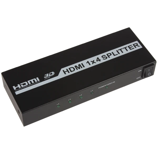 Full HD 1080P 1x4 7,1-channel HDMI сплиттер Поддержка 3D