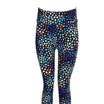 

New 230gsm buttery super soft fitness sexy pants stretch tights cream soft brushed high quality Rainbow Leopard Spot leggings