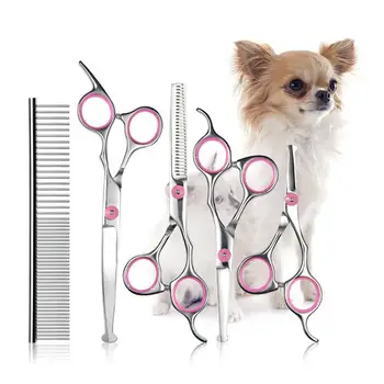 

Pet Hair Scissors Grooming Tool Dog Beauty Hair Scissor Cutting Tools Stainless Steel Comb Set