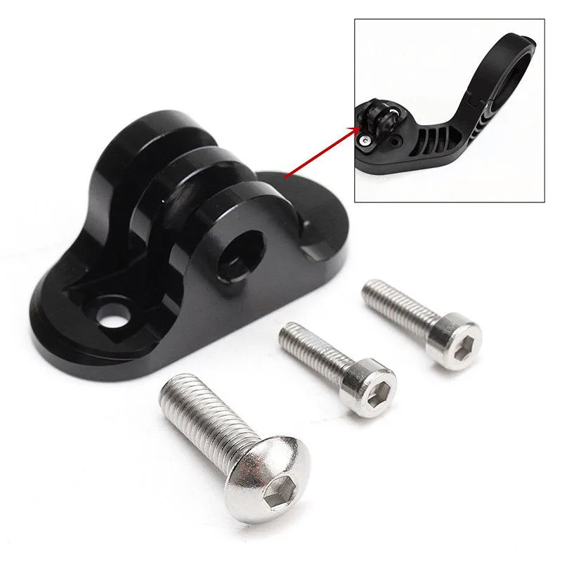 Camera Mounting Adapter For GoPro/Garmin Edge Extension With Screws Solid Metal 