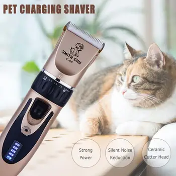 

10pcs/set Pet Dog Hair Trimmer Non-noiseAnimal Grooming Clippers Cat Cutter Machine Shaver Electric Scissor Clipper Pet Supplies