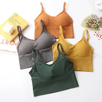 

U-Shaped Back Bra Tube Top Women Comfortable Bottoming Without Steel Ring Sports Fashion Street Seamless Sexy Female Corset