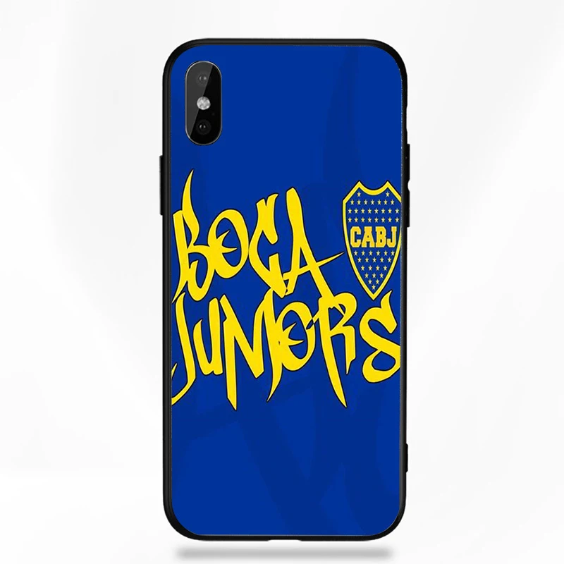 Чехол для телефона для FC Boca Juniors iphone XR 11 Pro XS Max X 5 5S черный DIY черный мягкий чехол для Salvio iphone SE 7 8 6 6S Plus 7Plus - Цвет: A2496