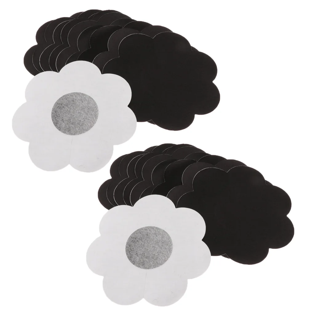 10 Pairs Ultra-thin Nippleless Petals Nipple Cover Adhesive Pasties for Women Disposable