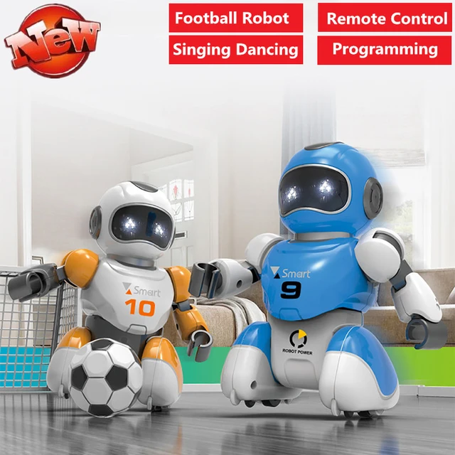 2 Pçs Robô De Controle Remoto Inteligente Inteligente Luta Jogar Futebol  Robô Música Cantando Dacing Jogar Futebol Rc Robô Jogar Jogo - Robôs E  Acessórios - AliExpress