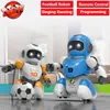 Smart Intelligent Play Football Robot Remote Control RC Soccer robot with Singing Dancing Football Programming 2pcs robot battle 1
