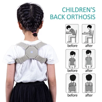 

Adjustable Smart Back Posture Corrector USB Rechargeable Intelligent Brace Support Belt Shoulder Training Belt Correction Spine