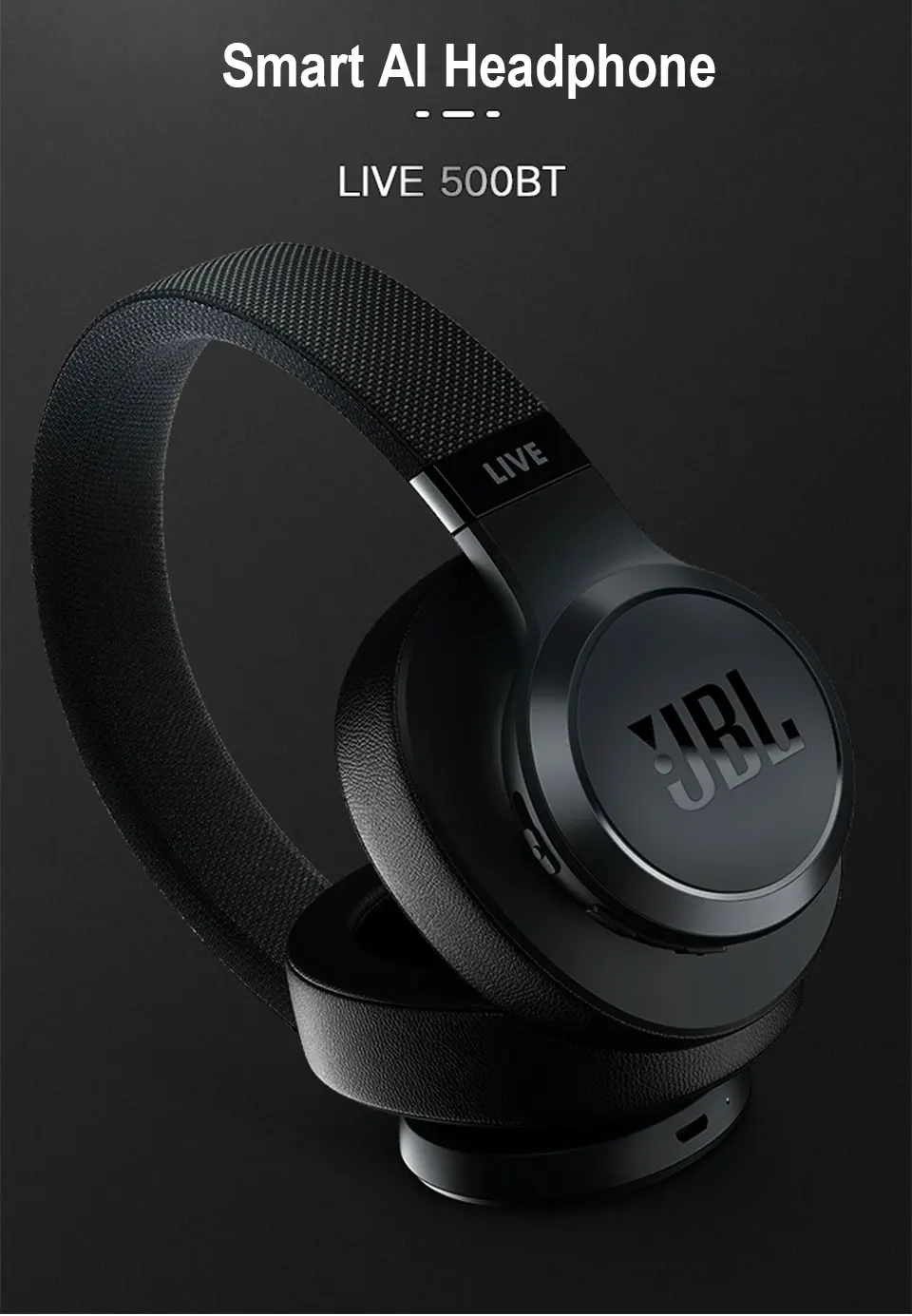 JBL LIVE 500BT Wireless Over-the-Ear Headphone 6