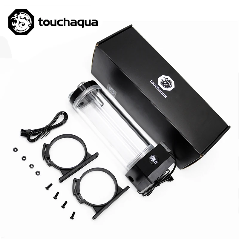 Bitspower Touchaqua 150 DRGB резервуар акриловый для воды комбо 12 Вт PWM насос G1/4 &quot Чехол