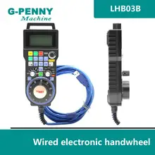 ЧПУ 3 оси USB NC студийный пульт дистанционного управления с ЧПУ ручной импульсный генератор MPG 5 м провод Weihong LHB03B ручной колесный маршрутизатор гравировальный станок